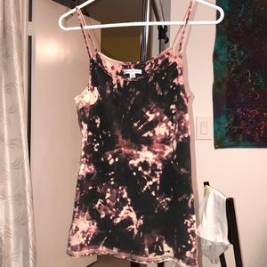 Bleach dyed tank top